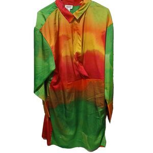 The Drop Size 2x Colorful Dress midi